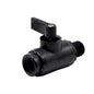 1/4" FNPT x 1/4" MNPT Black Nylon Series 226 Two-Way Ball Valve with Viton™ Seals