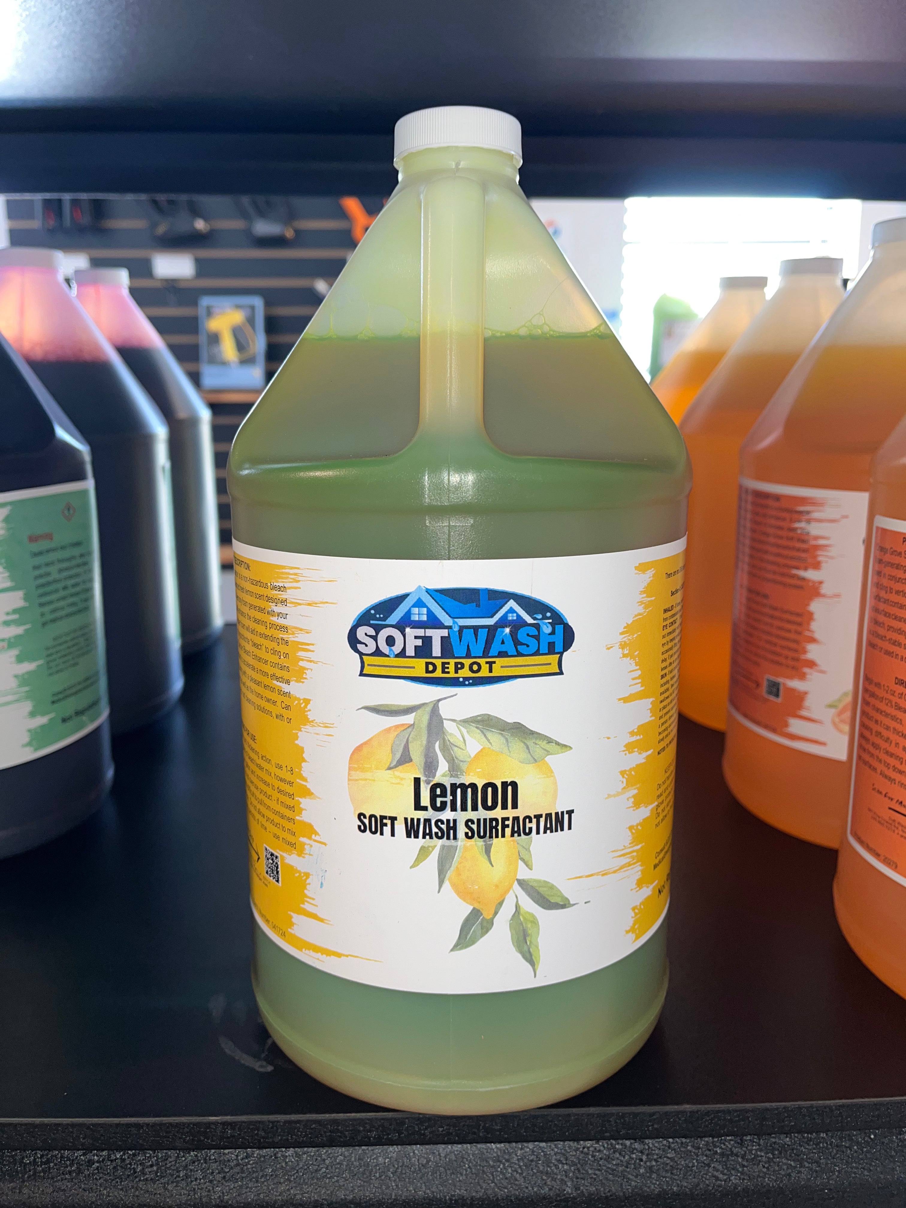 SWD Lemon Scented Soft Wash & Pressure Wash Surfactant Case (4 Gallons)