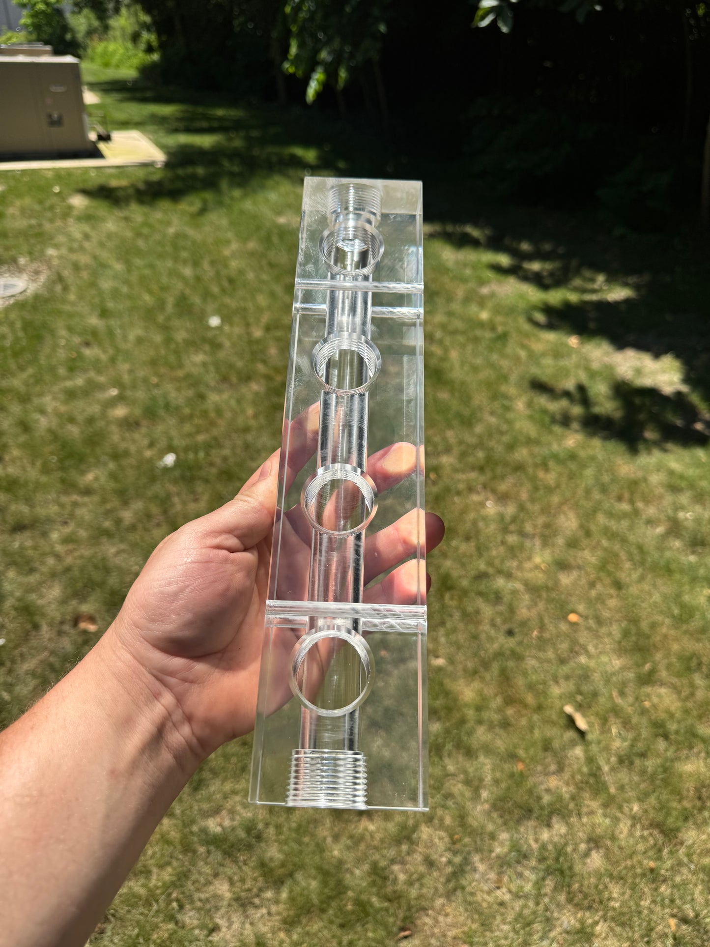 Crystal Clear Acrylic Soft Wash Mixing Manifold 3 Port & 4 Port
