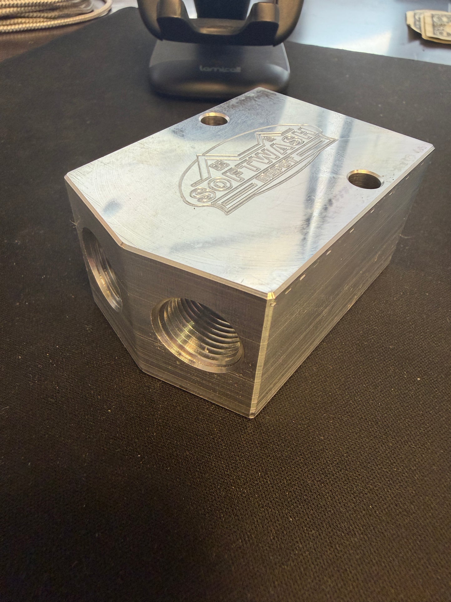 SWD Aluminum 3/8" x 1/2" Siamese/Twinning Block - Double Your Flow, Maximize Your Efficiency (Copy)