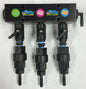 Downstream 2 & 3 Port Black Manifold