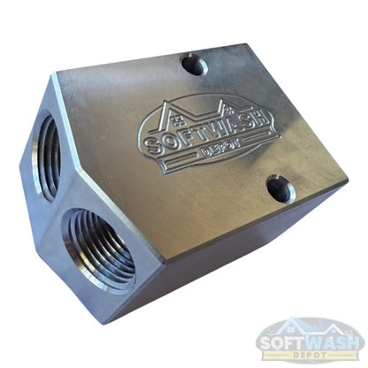 SWD Aluminum 1/2" Twinning Block - Double Your Flow, Maximize Your Efficiency