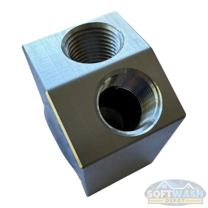 SWD Aluminum 1/2" Twinning Block - Double Your Flow, Maximize Your Efficiency
