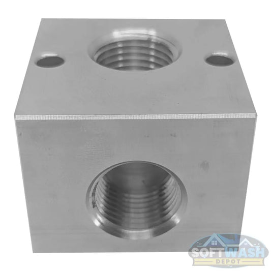 Soft Wash Depot Solid Aluminum Unloader Block