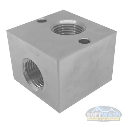 Soft Wash Depot Solid Aluminum Unloader Block