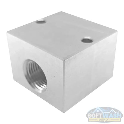 Soft Wash Depot Solid Aluminum Unloader Block
